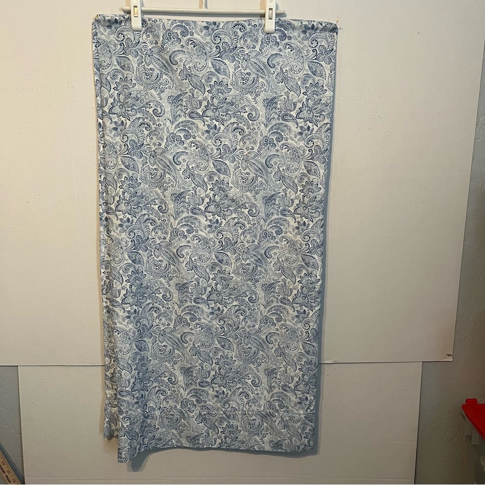 Charisma pillow case ,king size , Jacobean Floral blue and white.